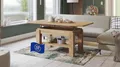 Produktbild: designimpex Astoria Couchtisch ausziehbar höhenverstellbar 110/150cm in Eiche Gold modern Ablage Wohnzimmertisch Esstisch Beistelltisch Sofatisch Couch Tisch Living Room Table Wohnzimmer
