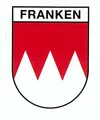 Produktbild: Aufkleber Wappen Franken 80 x 60 mm