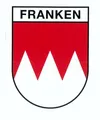 Produktbild: Hermann Schütz Aufkleber Aufkleber Wappen Franken 80 x 60 mm
