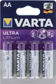 Produktbild: Varta Ultra Lithium Mignon AA, Varta Lithium Batterien, 6106, 1,5V, 4er Blister