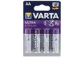 Produktbild: VARTA Varta Ultra Lithium Mignon AA, Varta Lithium Batterien, 6106, 1,5V, 4 Batterie, (1,5 V)