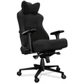 Produktbild: YUMISU 2053 Bürostuhl Gaming Stuhl - Gamingstuhl mit Memory Foam Kissen in Velours - Gamer Stuhl Stoff Schwarz mit 4D-Armlehnen - Gaming Sessel mit Leisen Gummiräder - Computerstuhl bis 150 kg