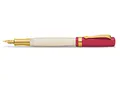 Produktbild: Kaweco STUDENT Füllhalter 30's Blues I Premium Füllfederhalter für Tintenpatronen mit hochwertiger Stahlfeder in Rot & Creme I Nostalgischer Luxus Füller 16 cm I Federbreite: M (Medium)