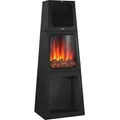 Produktbild: tectake Elektrokamin, Schwarz, Metall, 45x120x35 cm, CE, Freizeit, Heizen & Kühlen, Elektrokamine