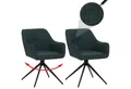 Produktbild: MCW Esszimmerstuhl MCW-O47 (Set, 2 St), Hohe Stoffqualität 270 g/m, Abgerundete Ecken und Kanten, Mit Armlehne