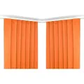 Produktbild: Beautex Verdunkelungsvorhang 2er Set Verdunkelungsgardine mit U-Band, Blackout Vorhang abdunkelnd (2 St), Kräuselband, verdunkelnd orange 140 cm x 175 cm