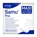 Produktbild: Samu Maxi PLUS Wöchnerinnen-Vorlagen Wochenbettbinden Einlagen 1x56 Stück