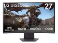 Produktbild: LG 27GS60QX-B. TFT Curved Monitor 68,4cm (27 Zoll), Schwarz