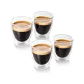 Produktbild: Tchibo 4er Espresso Gläser, Doppelwandig, Modernes Design, heiß und kalt