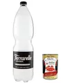 Produktbild: 12x Ferrarelle Maxima Sparkling Water, 1,5 Liter PET Sprudel Natürliches Mineralwasser flaschen + Italian Gourmet Polpa 400g