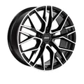 Produktbild: 4x Carmani 20 Ludwig 9,0x20 ET45 black polish Alufelge