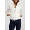 Produktbild: Leichte glänzende Neopren Steppjacke mit 2-Wege-Reißverschluss und Eingrifftaschen - Weiß - 36