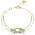 Produktbild: GUESS Stylish Double Chain Bracelet S Yellow Gold