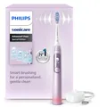 Produktbild: Philips Sonicare AdvancedClean Limited Edition Elektrische Zahnbürste - Smart Screen, Drucksensor, Erinnerungsfunktion zum Austausch des Bürstenkopfs, 5 Putzmodi und SmarTimer, Pink, Modell HX3792/12