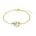 Produktbild: Amor Armband Edelstahl Damen Armschmuck, 17+3 cm, Bicolor, Kommt in Schmuck Geschenk Box, 2039981