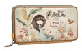 Produktbild: Anekke Amazonia Passport Wallet XXL Geldbörse Multicolor hellbraun beige Neu