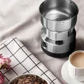 Produktbild: 100W Elektrische Kaffeemühle Kaffeebohnen Edelstahl Gewürze Getreide Nuss BohneC