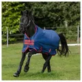 Produktbild: Horseware Pferde-Regendecke Horseware Mio Turnout Lite 0g - Dark Blue & Red 95 cm