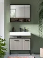 Produktbild: Bagno Badmöbelset 2 Teile hellgrau, cremefarben.