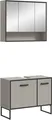 Produktbild: xonox 2-tlg. Badmöbelkombination Badezimmermöbel Badmöbel Bad Bagno 80x192x36