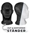 Produktbild: TESTAFIT Mannequin Kopf schaufensterpuppe kopf deko für Helme Mützen Brillen Kopfhörer. kopf für VR-Brille kopfhörer. Dekorativer Aussteller für Schaufenster und Aufbewahrung