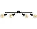 Produktbild: Deckenspot 4-flammig L 69,5 cm schwarz
