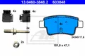 Produktbild: Bremsbelagsatz hinten ATE 13.0460-3848.2