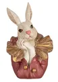 Produktbild: Deko Büste Kaninchen beige-rosa 11x17 cm - Dekofigur, Hasenbüste, Frühlingsdeko