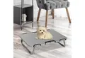 Produktbild: PawHut Tierbett für kleine Hunde, Gestell aus Stahlrohr, Bezug aus 600D Oxford, für Draußen Camping, 59 x 46 x 15 cm, Grau