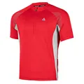 Produktbild: Airtracks Herren Fahrradtrikot Kurzarm Team II Radtrikot Jersey Bike Radler Shirt Atmungsaktiv Schnelltrocknend Reflektierend Größen XS S M XL XXL - rot - S
