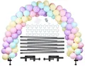 Produktbild: Ballonbogen Kit Schwarz Wiederverwendbarer Ballonbogenständer Halbkreisbogen ...