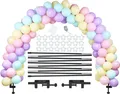 Produktbild: LANGXUN Ballonbogen Kit Schwarz Wiederverwendbarer Ballonbogenständer Dekoration