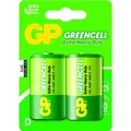 Produktbild: GP Batteries Greencell D, Einwegbatterie, D, Zinkchlorid, 1,5 V, 2 Stück(e), Grün (2 Stk., D) (GPPCC13KC028)