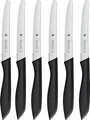 Produktbild: WMF Classic Line Frühstücksmesser Set 6-teilig, 23 cm, Brötchenmesser Wellenschliff, Brotzeitmesser, Spezialklingenstahl, Kunststoffgriff, schwarz