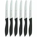 Produktbild: WMF Frühstücksmesser Vespermesser Brötchenmesser 6-teilig Set Schwarz Edelstahl