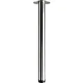 Produktbild: Hettich Tischbein Ø 60 mm x 700 mm Edelstahl-Optik inkl. Montageplatte