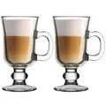 Produktbild: Pasabahce Irish Coffee Henkelbecher 2er Set Kaffetassen Kulplu Bardak 230ml