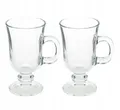 Produktbild: Set of 2 Irish Coffee Glasses Latte Mugs 180ml Thick Glass Handle