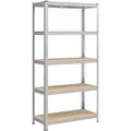 Produktbild: KRUMAD Schwerlastregal 180x90x40 cm 5 MDF Böden 875 kg Tragkraft Regal Metall für Garage Keller Werkstatt Lagerregal ohne Schrauben Höhenverste