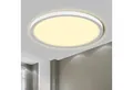 Produktbild: LQWELL LED Deckenleuchte Deckenleuchte, LED Badezimmerlampe Badlampe Flach Rund, LED fest integriert, Badlampe Rund Flach Modern Schlicht Lampe Dünn, 24W, 3000K, ∅30CM, 2600LM