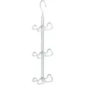 Produktbild: Relaxdays Handtaschenbügel 6 Haken, platzsparende Handtaschen Aufbewahrung, Taschenhaken Metall, Taschenhalter, silber
