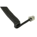 Produktbild: InLine Spiralkabel Kabel RJ10 4P4C Stecker Telefonhörer 2m Schwarz Telefonkabel