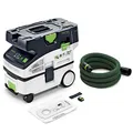 Produktbild: Festool Akku-Absaugmobil CTLC MINI I-Basic CLEANTEC (mit Hauptfilter, SELFCLEAN Filtersack, Saugschlauch glatt Ø 27/32 x 3,5 m, Sauger-Fernbedienung)