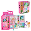 Produktbild: Barbie Tragbares Puppenhaus Spielset mit Puppe Möbel und Zubehör