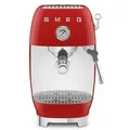 Produktbild: Smeg ECF03RDEU - Manuelle Espressomaschine mit Cold Brew-Funktion, Rot, 50 ́s Style