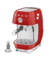 Produktbild: SMEG Kaffee- Espressomaschine Siebträger Cold Brew-Funktion Rot ECF03RDEU