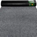 Produktbild: ANRO Schmutzfangmatte Mischa Teppich Läufer Meterware rutschfest & zuschneidbar | Indoor Outdoor Fußmatte Flur Gewerbe Büro Gastronomie Keller Mischa Grau 350x100cm