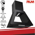 Produktbild: Wandhaube Design Dunstabzugshaube Abluft Umluft Glas schwarz Touch Control 60cm