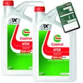 Produktbild: 10L Castrol Motoröl GTX 15W-40 A3/B3 VW 50101 50500 MB 229.1 Fiat inkl. Ölzettel