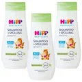 Produktbild: 3x 200ml Hipp Babysanft Shampoo + Spülung Sensitiv Bio-Mandelextrakt sanft